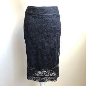 BEBE Pencil Black Skirt
